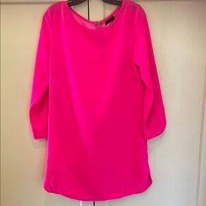 Mittoshop Neon Pink Shift Dress, Size L